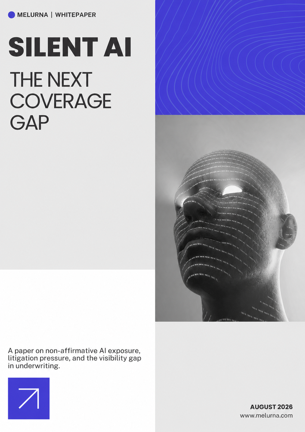 Cover of Silent AI: The Next Coverage Gap, dated August 2026.